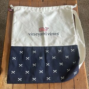 VINEYARD VINES Crossed Fishbone LAUNDRY BAG LIMITED EDITION NAVY